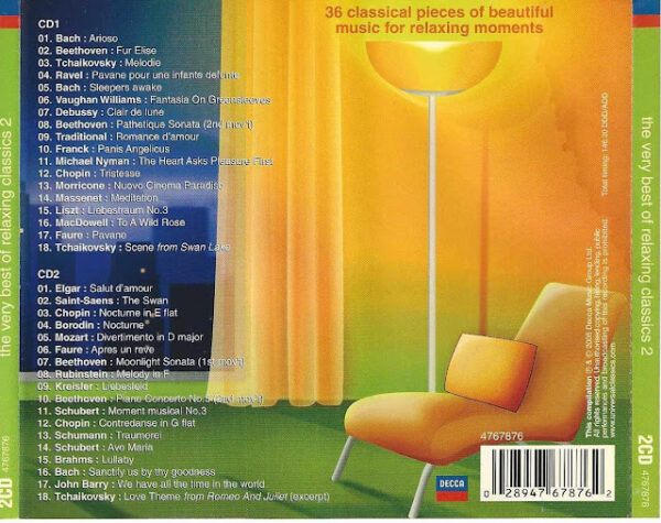 The Very Best Of Relaxing Classics 2 CD2 - Image 2