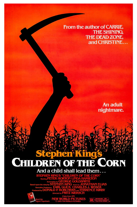 Children of the Corn 1984 cornfield horror atmosphere